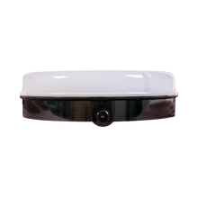 Load image into Gallery viewer, 18w LED Emergency Microwave Black Prismatic Bulkhead Fitting