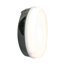Load image into Gallery viewer, 18w LED Microwave Black Prismatic Bulkhead Fitting