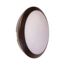 Load image into Gallery viewer, Plutus 25w LED Standard Black Full Moon Communal Bulkhead Fitting